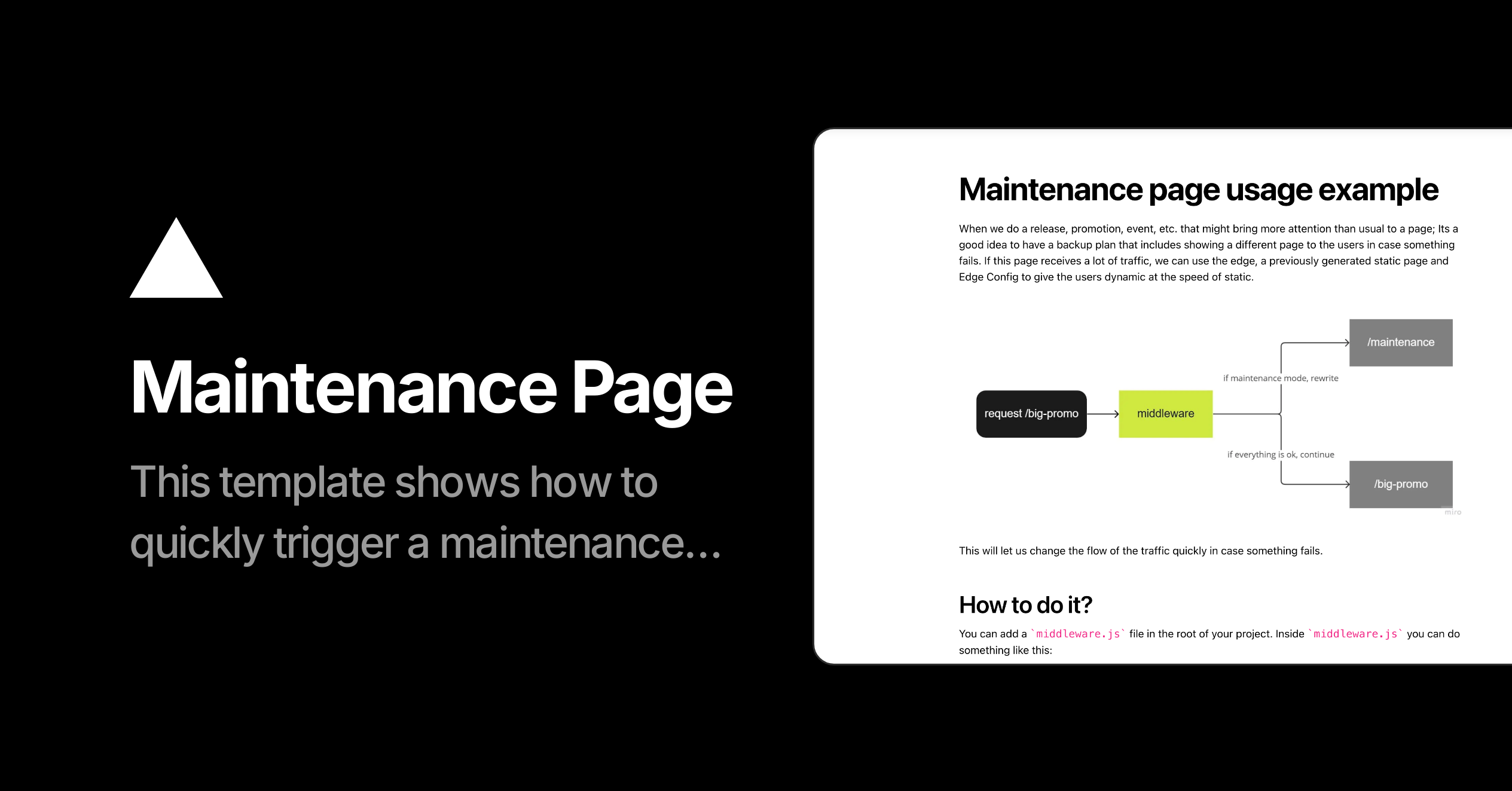 Maintenance Page Vercel