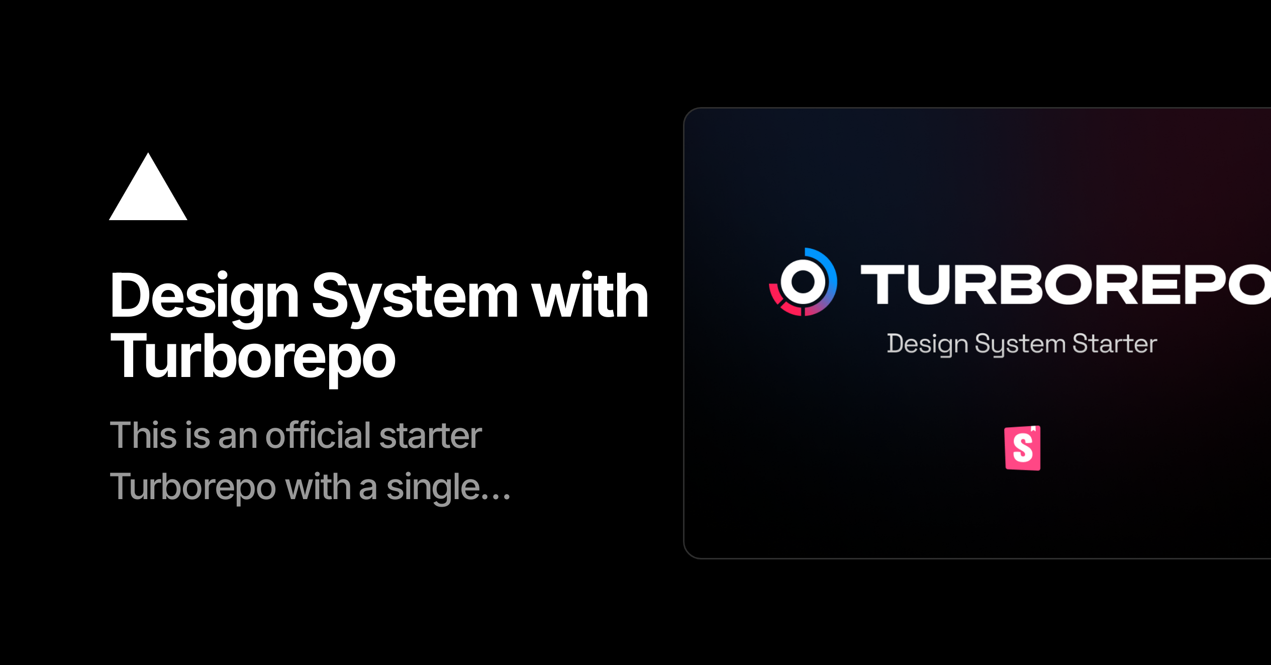 Design System with Turborepo Vercel